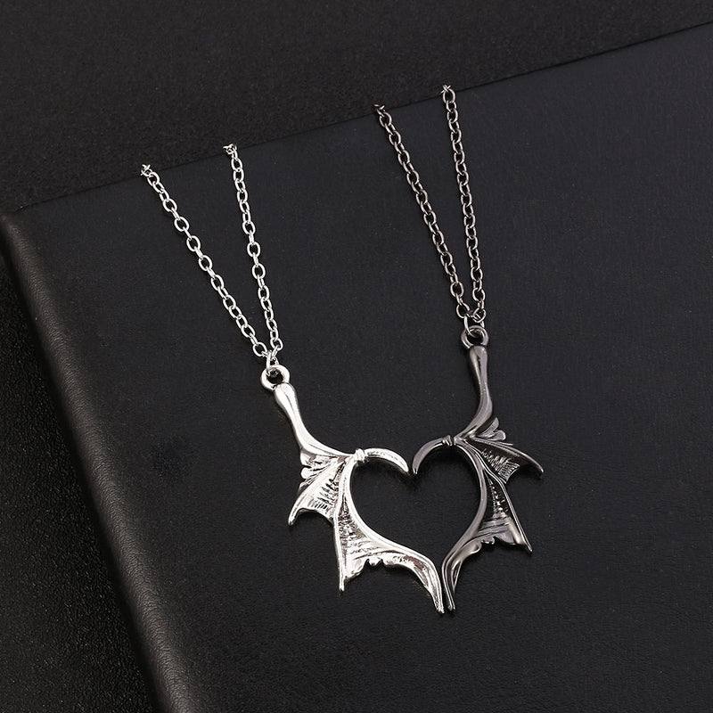 the DRAGON WINGS - Matching Dragon Wing Love Heart Pendant