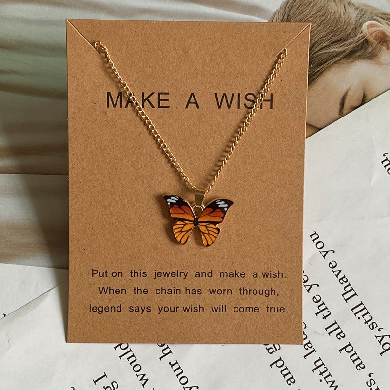 the MONARCH - New Butterfly Pendant Necklace