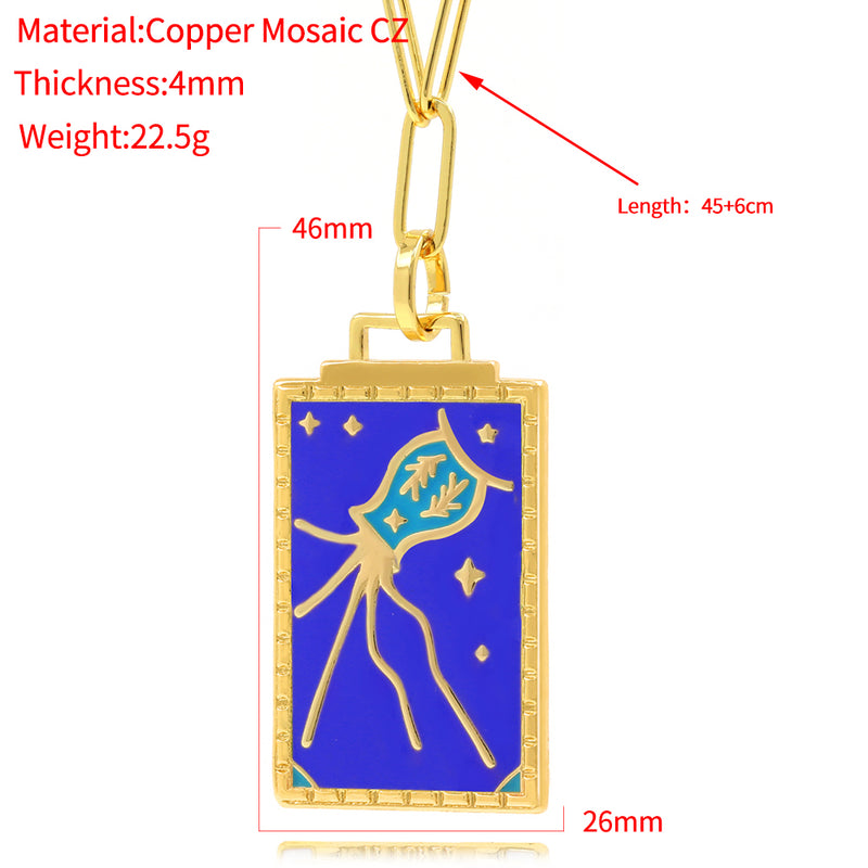 the MEDALION - Geometric Big Pendant Necklace