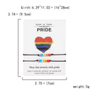 the MESSAGE - 2Pcs/Set Charm Couple Friendship Bracelet