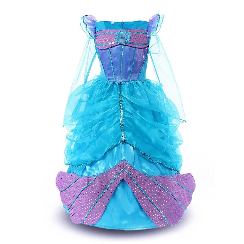 the MINI MERMAID - Girls Little Mermaid Princess Dress