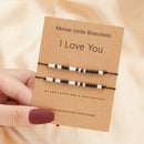 the MESSAGE - 2Pcs/Set Charm Couple Friendship Bracelet
