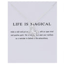 the MESSAGE - Sun Love Star Leaves Clover Luck Pendant Necklaces
