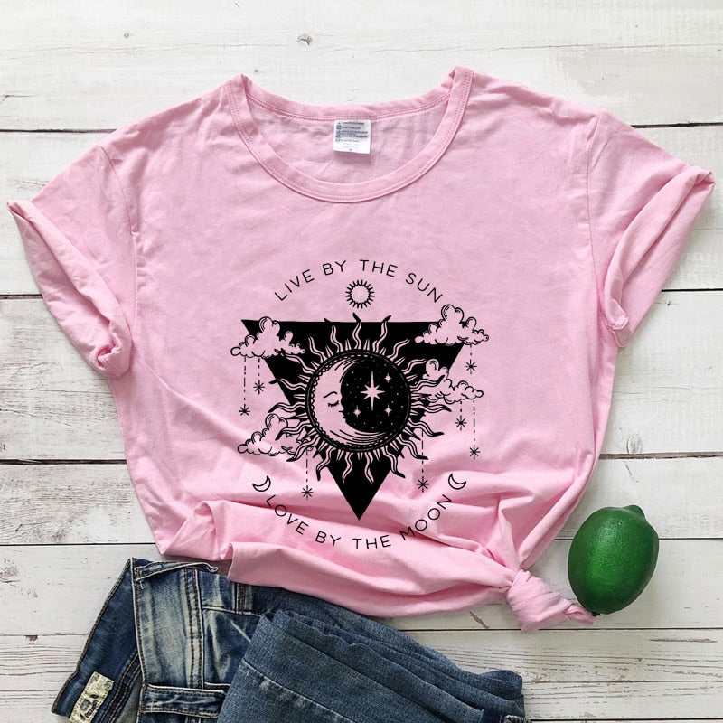 the MOON BABY - Live By The Sun Love By The Moon T-Shirt