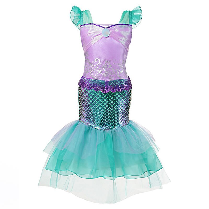 the MINI MERMAID - Girls Little Mermaid Princess Dress