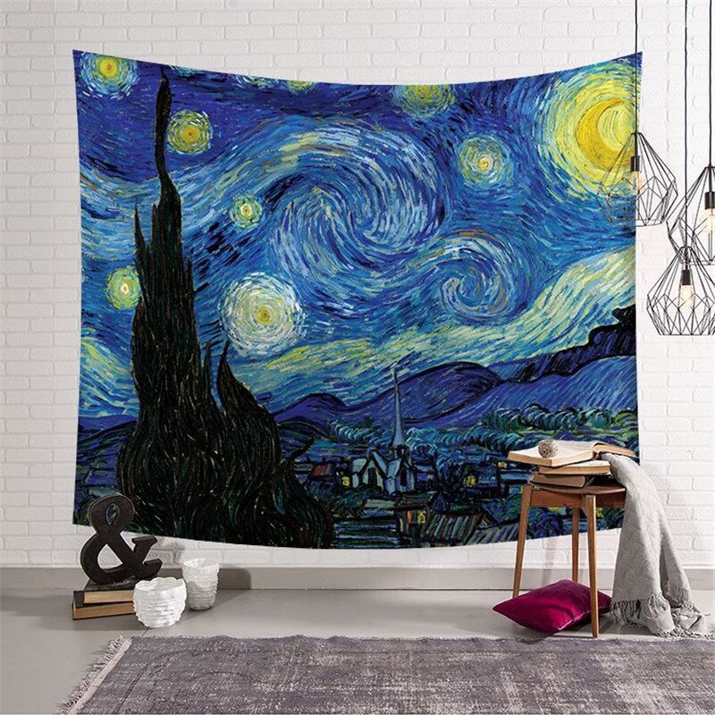 the GALLERY - Large 150*200 Famous Painting Tapestry Wall Hanging