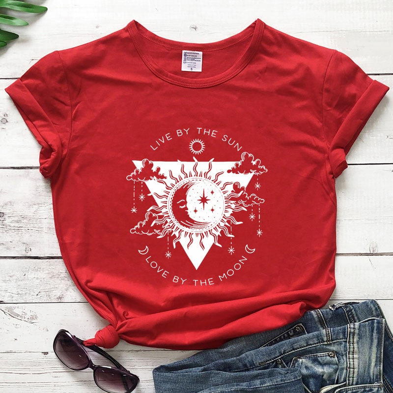 the MOON BABY - Live By The Sun Love By The Moon T-Shirt