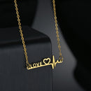 the SYMBOLOGY - Heartbeat Love Heart Necklaces