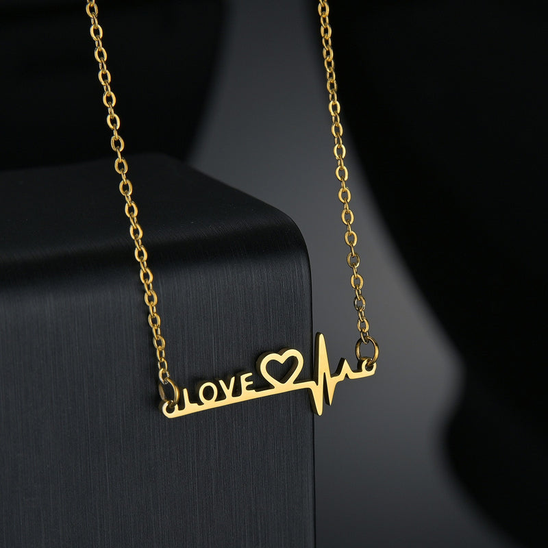 the SYMBOLOGY - Heartbeat Love Heart Necklaces