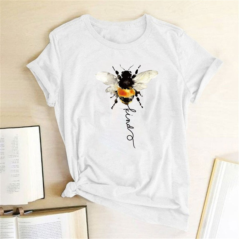 the HONEYBEE - Bee Print Graphic T-Shirt