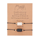 the MESSAGE - 2Pcs/Set Charm Couple Friendship Bracelet