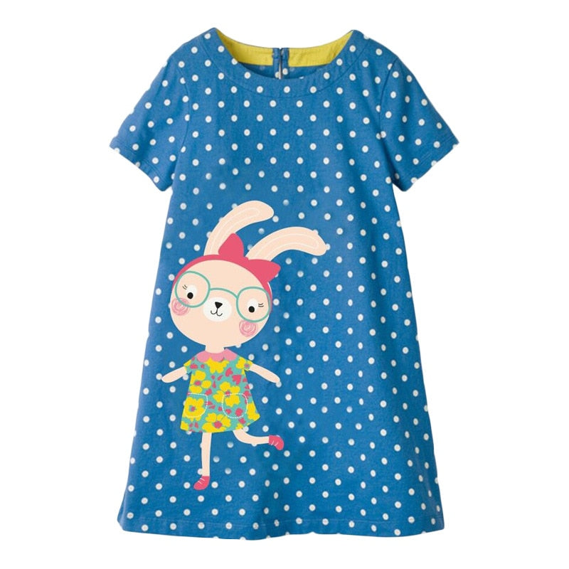 the SUMMER GIRL SAFARI - Summer Dress Cotton Soft Casual Baby Clothes