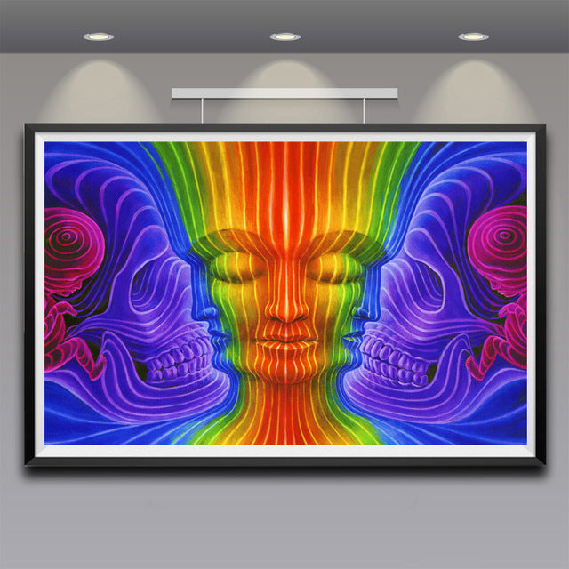 the CONSCIOUSNESS COLLECTION - Alex Grey Psychedelic Lover Trippy Posters and Prints Abstract Pictures