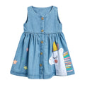 the SUMMER GIRL SAFARI - Summer Dress Cotton Soft Casual Baby Clothes