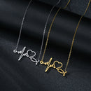 the SYMBOLOGY - Heartbeat Love Heart Necklaces