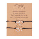 the MESSAGE - 2Pcs/Set Charm Couple Friendship Bracelet