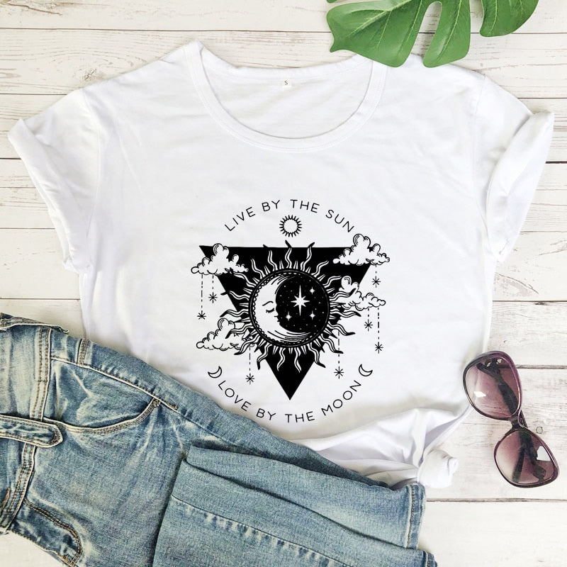 the MOON BABY - Live By The Sun Love By The Moon T-Shirt