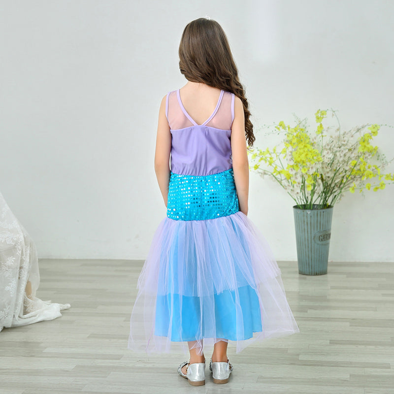 the MINI MERMAID - Girls Little Mermaid Princess Dress