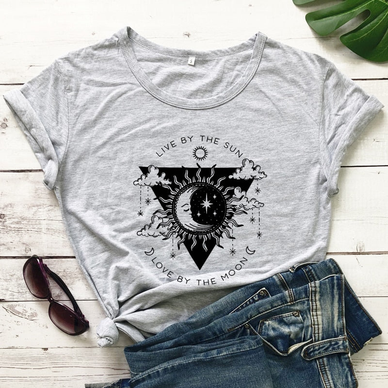 the MOON BABY - Live By The Sun Love By The Moon T-Shirt