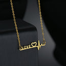 the SYMBOLOGY - Heartbeat Love Heart Necklaces