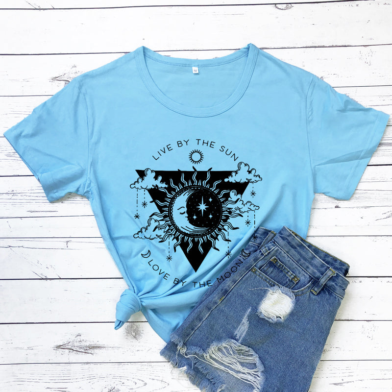 the MOON BABY - Live By The Sun Love By The Moon T-Shirt