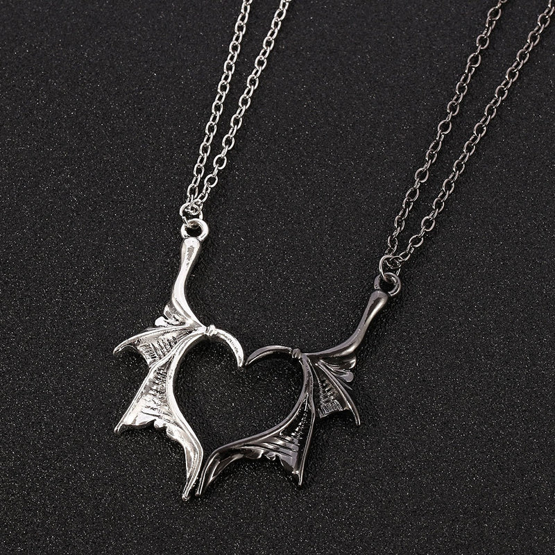 the DRAGON WINGS - Matching Dragon Wing Love Heart Pendant