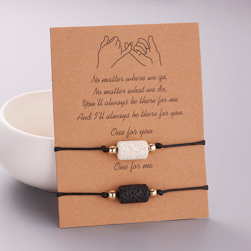 the MESSAGE - 2pcs/set Charm Couple Friendship Bracelet