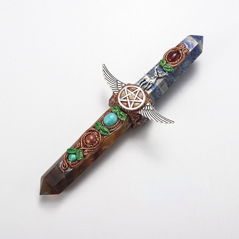 the SCEPTER - Hexagonal Column Magic Scepter Gemstone