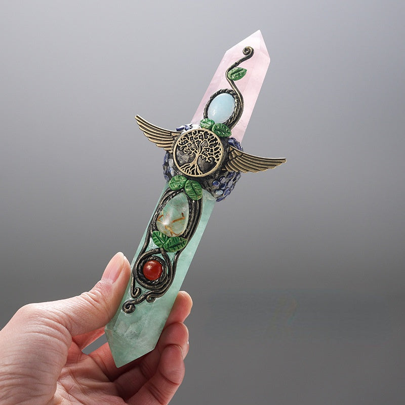 the SCEPTER - Hexagonal Column Magic Scepter Gemstone