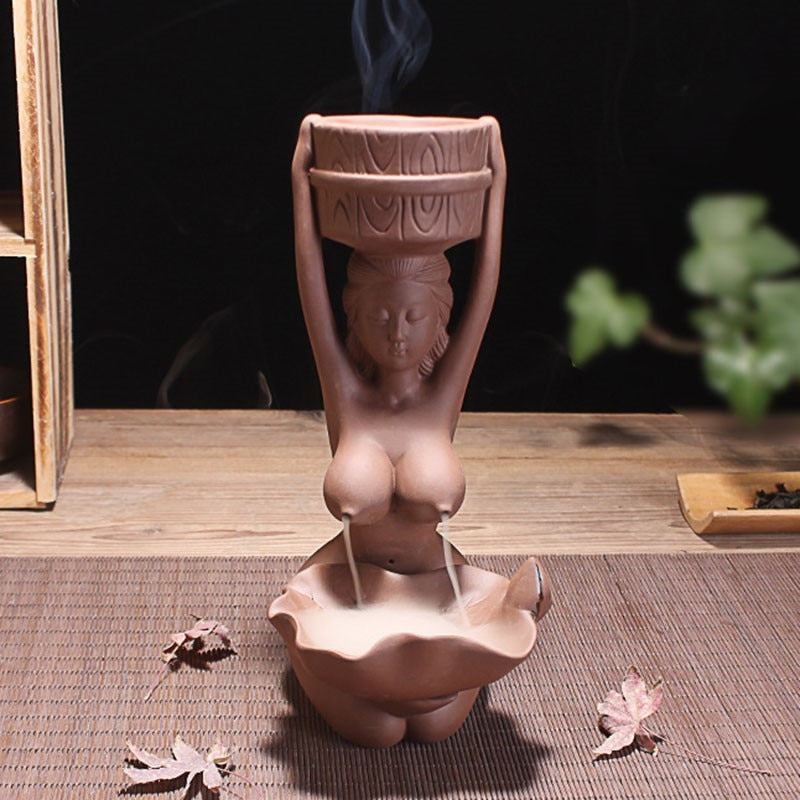 the SERENITY - Backflow Incense Burner Incense Fountain Decoration