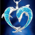 the DOLPHIN LOVERS - Exquisite Fashion Love Dolphin Necklace