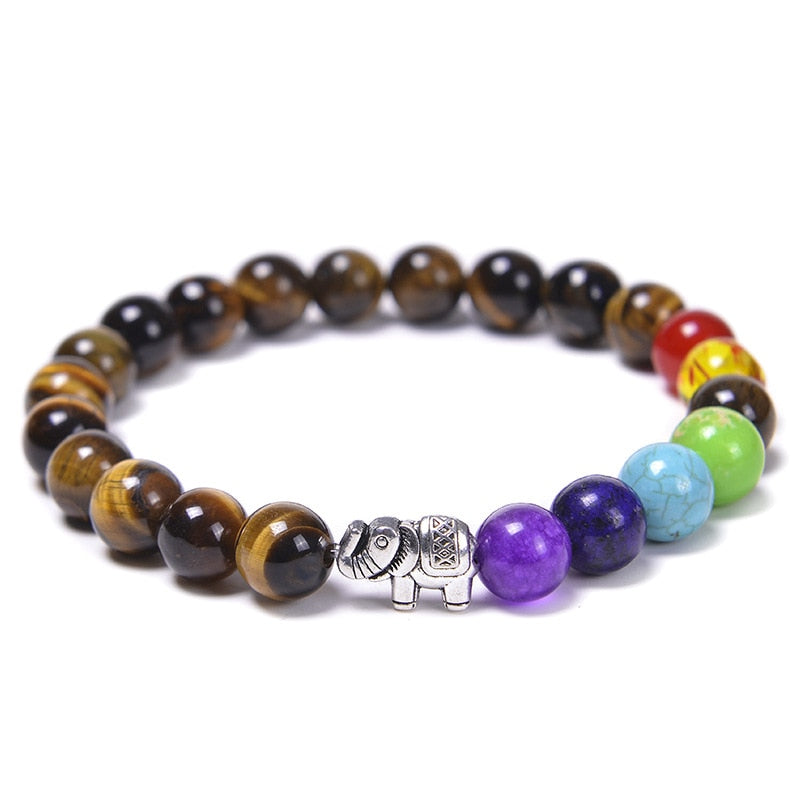 the CHAKRA - 7 Healing Yoga Chakra Bracelet