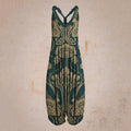 the BOHO ROMPER - Sleeveless Print Casual Bib Dress