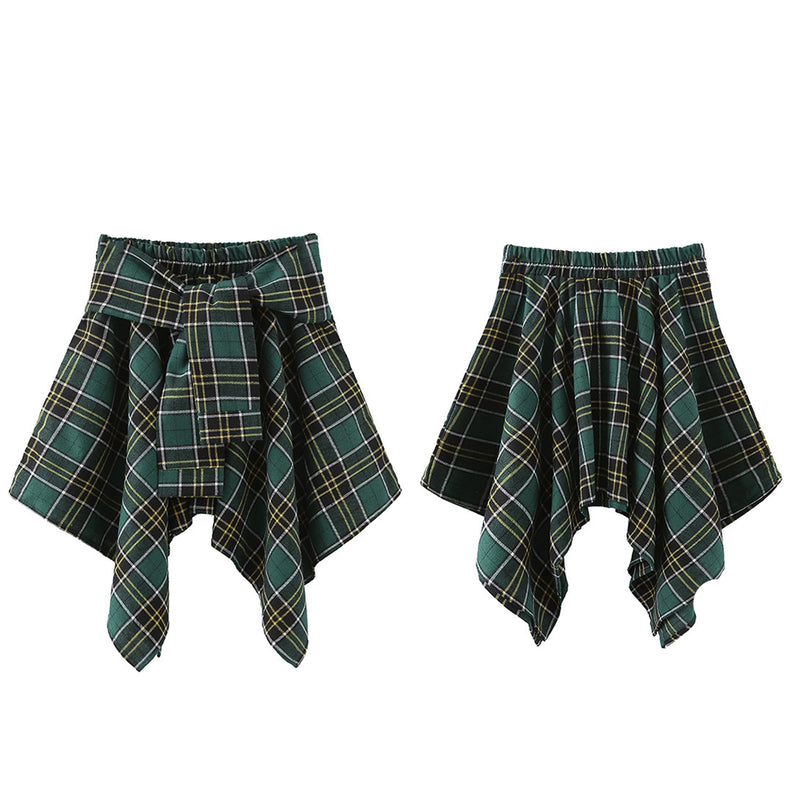 the TILTED KILT - Plaid Sports Casual Curtain Short Skirts