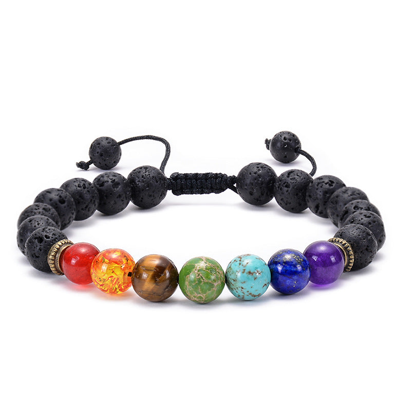 the CHAKRA - 7 Healing Yoga Chakra Bracelet