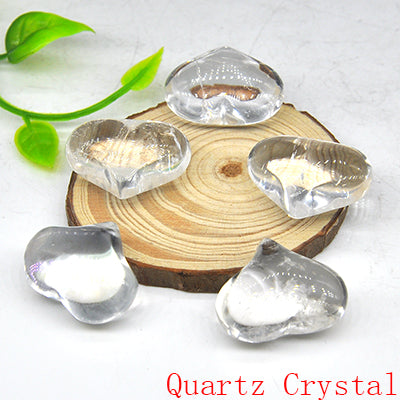 the LOVE STONES - Love Heart Shape Crystal Chakra Healing Stones