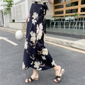 the BLOSSOM BOHO - Floral Skirts Chiffon One-Piece Belt Wrap Skirts