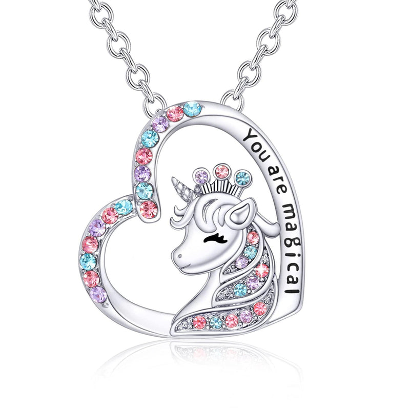 the CHARM - Love Children Unicorn Cartoon Clavicle Chain Necklace