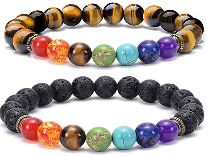 the CHAKRA - 7 Healing Yoga Chakra Bracelet