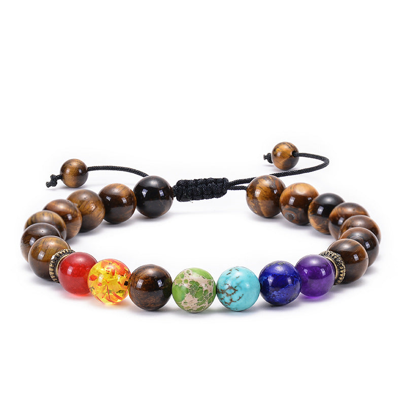 the CHAKRA - 7 Healing Yoga Chakra Bracelet