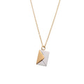 the LOVE LETTER - Envelope Locket Necklace with Gold Rose Gold Silver Color