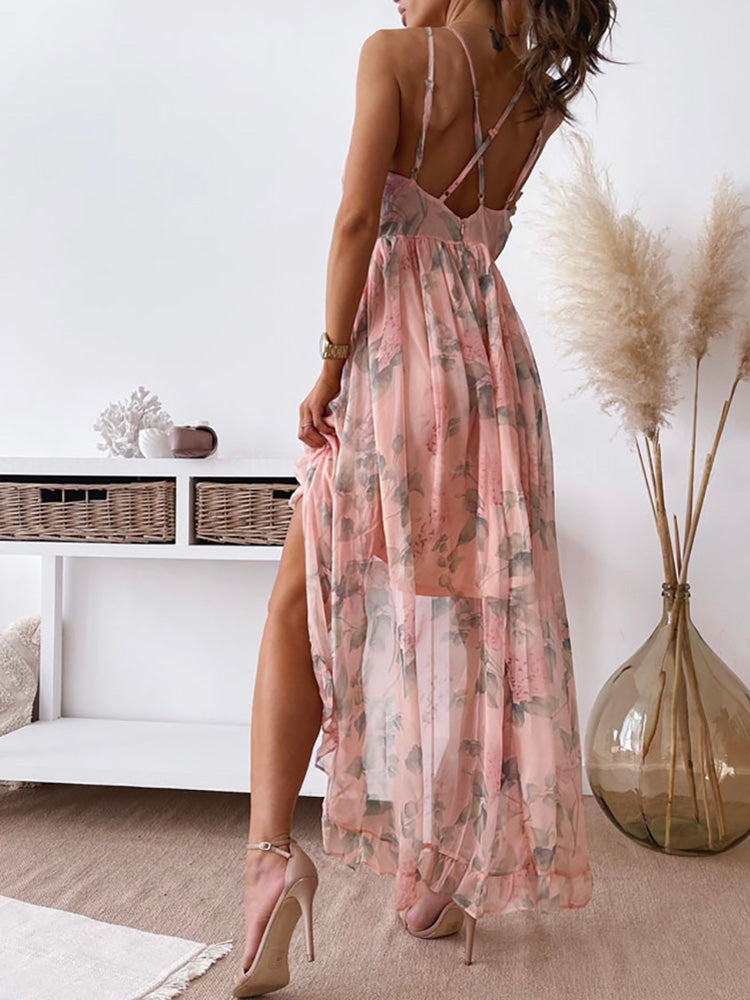 the HOPELESS ROMANTIC - Hollow-Out Sexy Patchwork Chiffon Dress