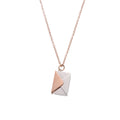 the LOVE LETTER - Envelope Locket Necklace with Gold Rose Gold Silver Color