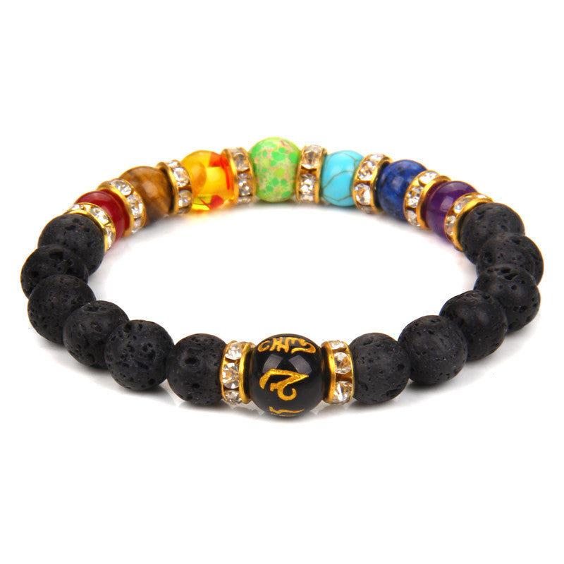 the CHAKRA - 7 Healing Yoga Chakra Bracelet