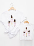 the MOMMA & ME COLLECTION - Family Matching Outfits Sweet New Girl Cute T-Shirt