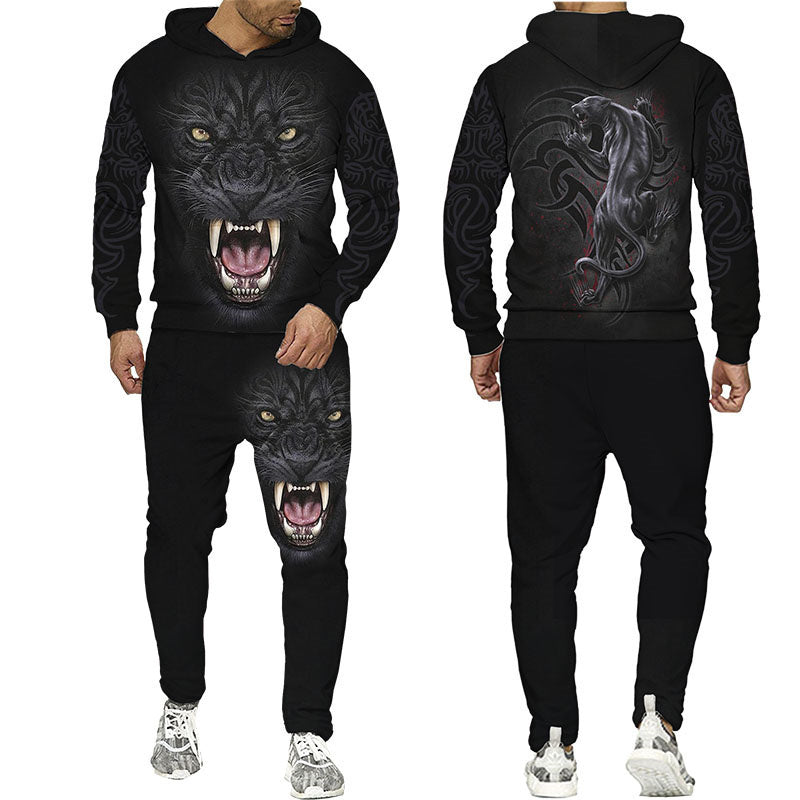 the WOLF PACK - Wolf 3D Printed Hoodie Pants Suits