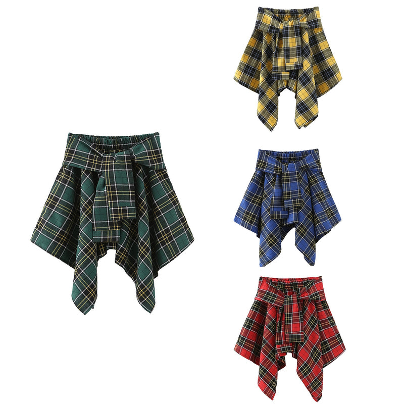 the TILTED KILT - Plaid Sports Casual Curtain Short Skirts