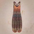 the BOHO ROMPER - Sleeveless Print Casual Bib Dress