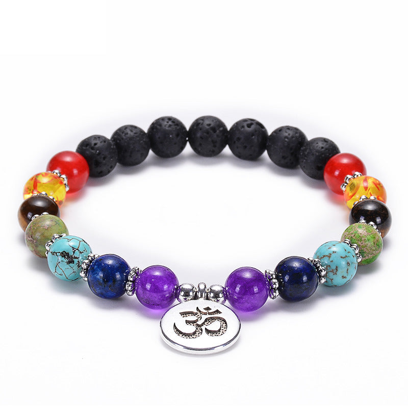 the CHAKRA - 7 Healing Yoga Chakra Bracelet