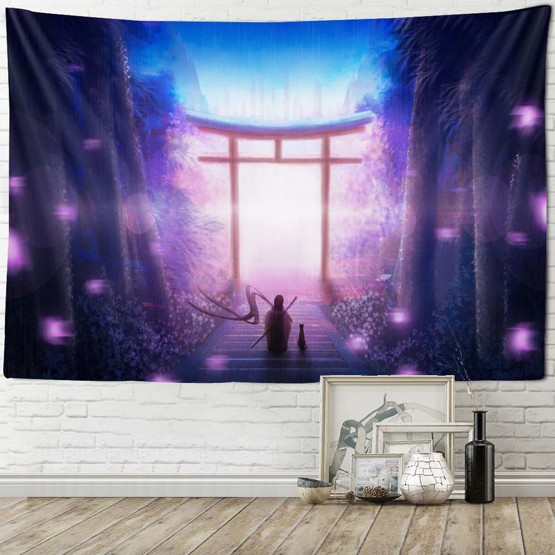 the DREAMLAND - Seascape Art Painting Big Tapestry Fantasy Stars Moon Home Wall Hanging